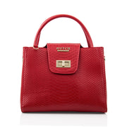 HUTCH Ruby Python Embossed Leather Satchel Handbag without Pouch